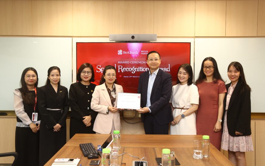 Wells Fargo trao tặng Giải thưởng Ngân hàng được công nhận đặc biệt về thanh toán quốc tế 2024-2025 cho SeABank