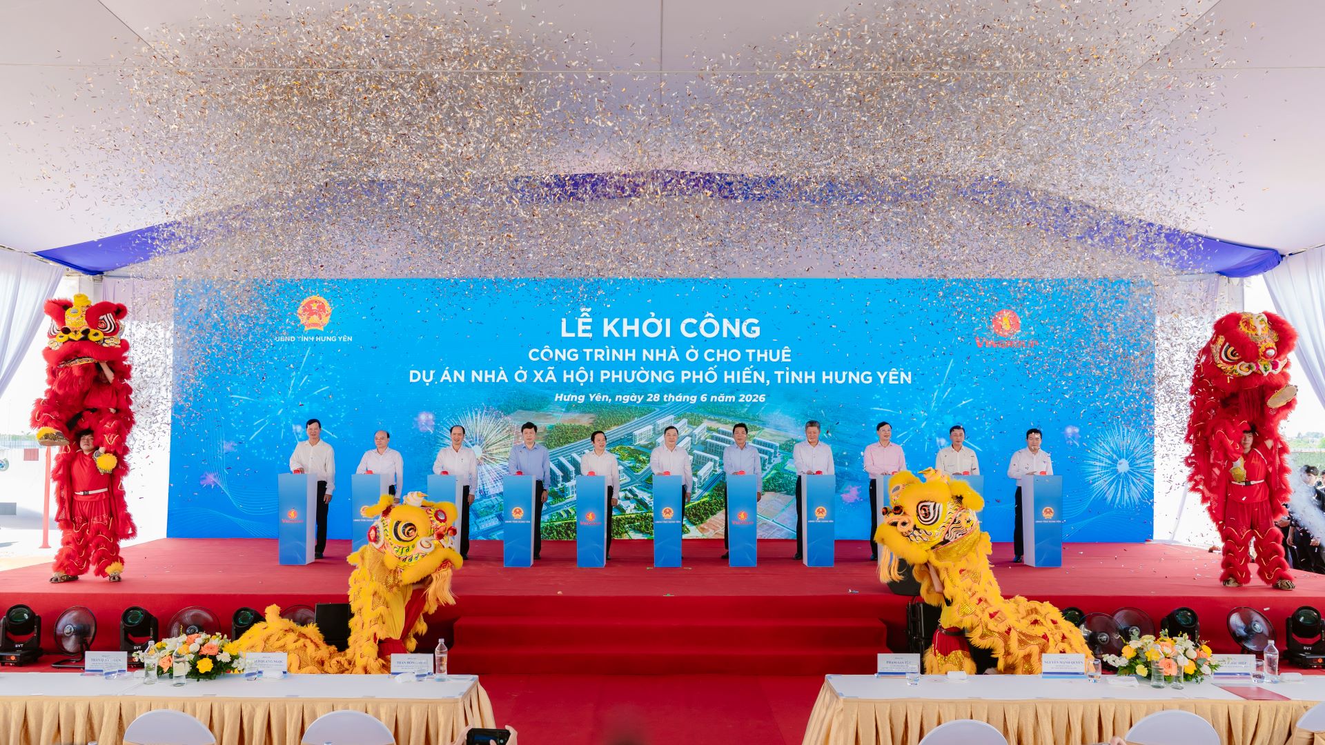 Vingroup khởi công công trình nhà ở cho thuê thuộc Dự án nhà ở xã hội tại Phố Hiến, Hưng Yên