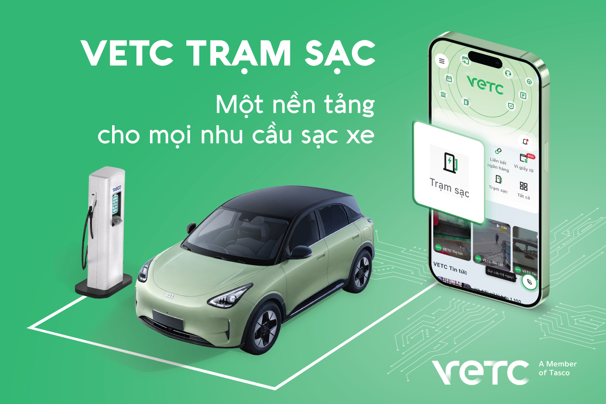 Bước ngoặt cho thị trường xe điện: VETC ra mắt nền tảng liên thông sạc liên thương hiệu đầu tiên tại Việt Nam