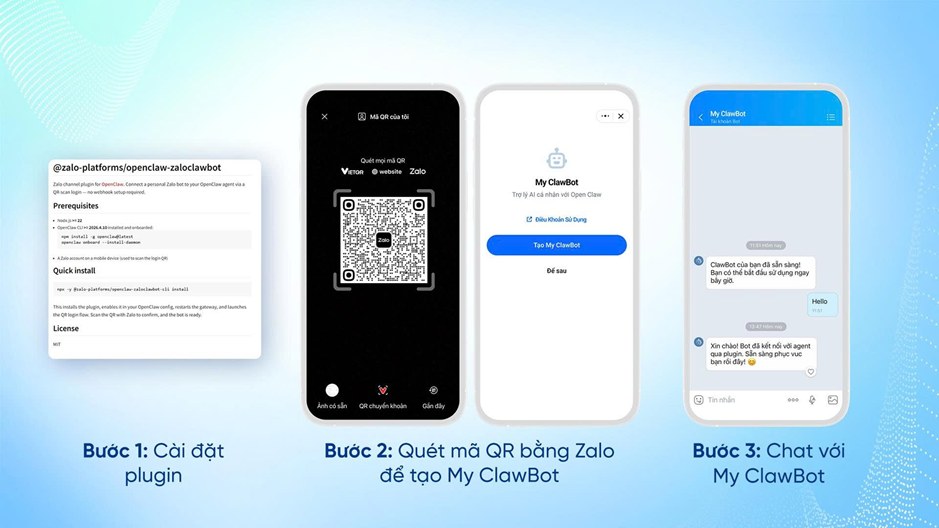 Zalo plugin OpenClaw giúp Agentic AI dễ dàng kết nối và tương tác qua Zalo