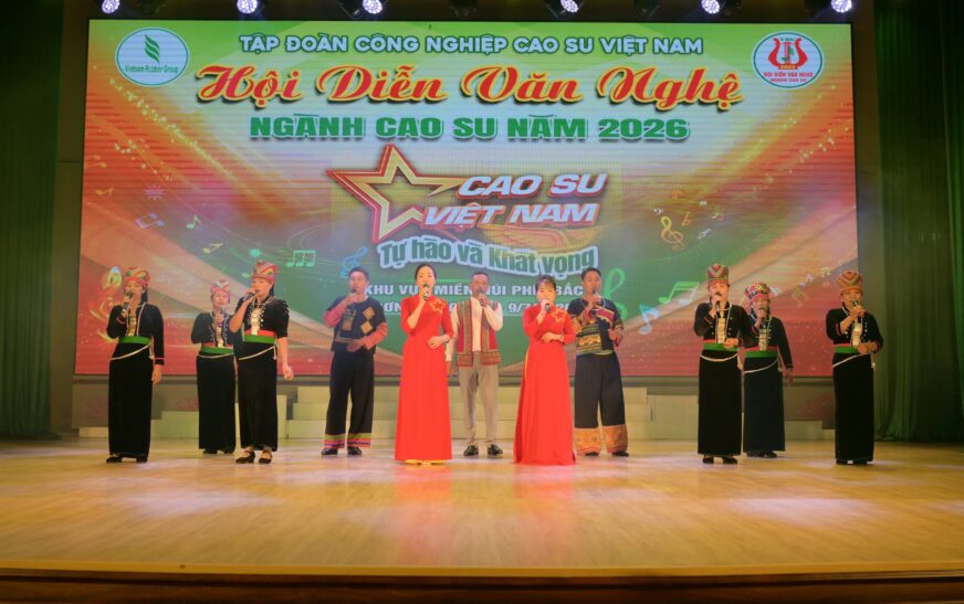 Cao su Điện Biên giành giải Nhất Hội diễn Văn nghệ ngành cao su khu vực I – miền núi phía Bắc