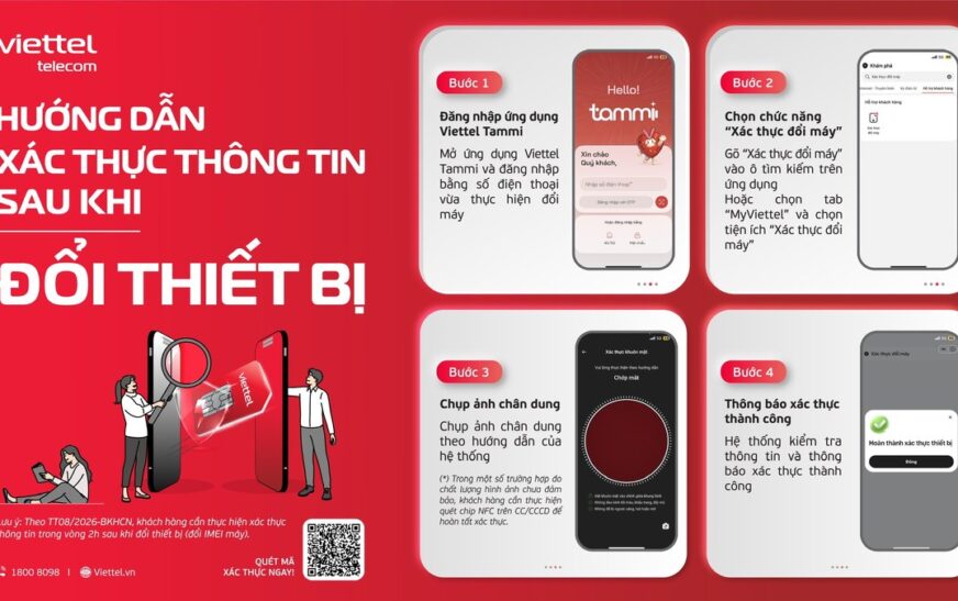 Viettel hướng dẫn xác thực thuê bao khi đổi máy