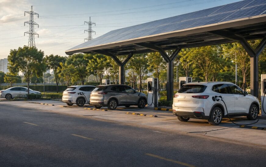 Xe động cơ đốt trong tạo phát thải trực tiếp khi vận hành, trong khi xe điện không có khí thải tại ống xả. (Ảnh minh họa)