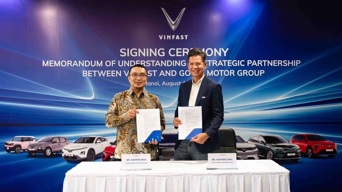 VinFast lập liên doanh mở rộng đại lý tại Indonesia