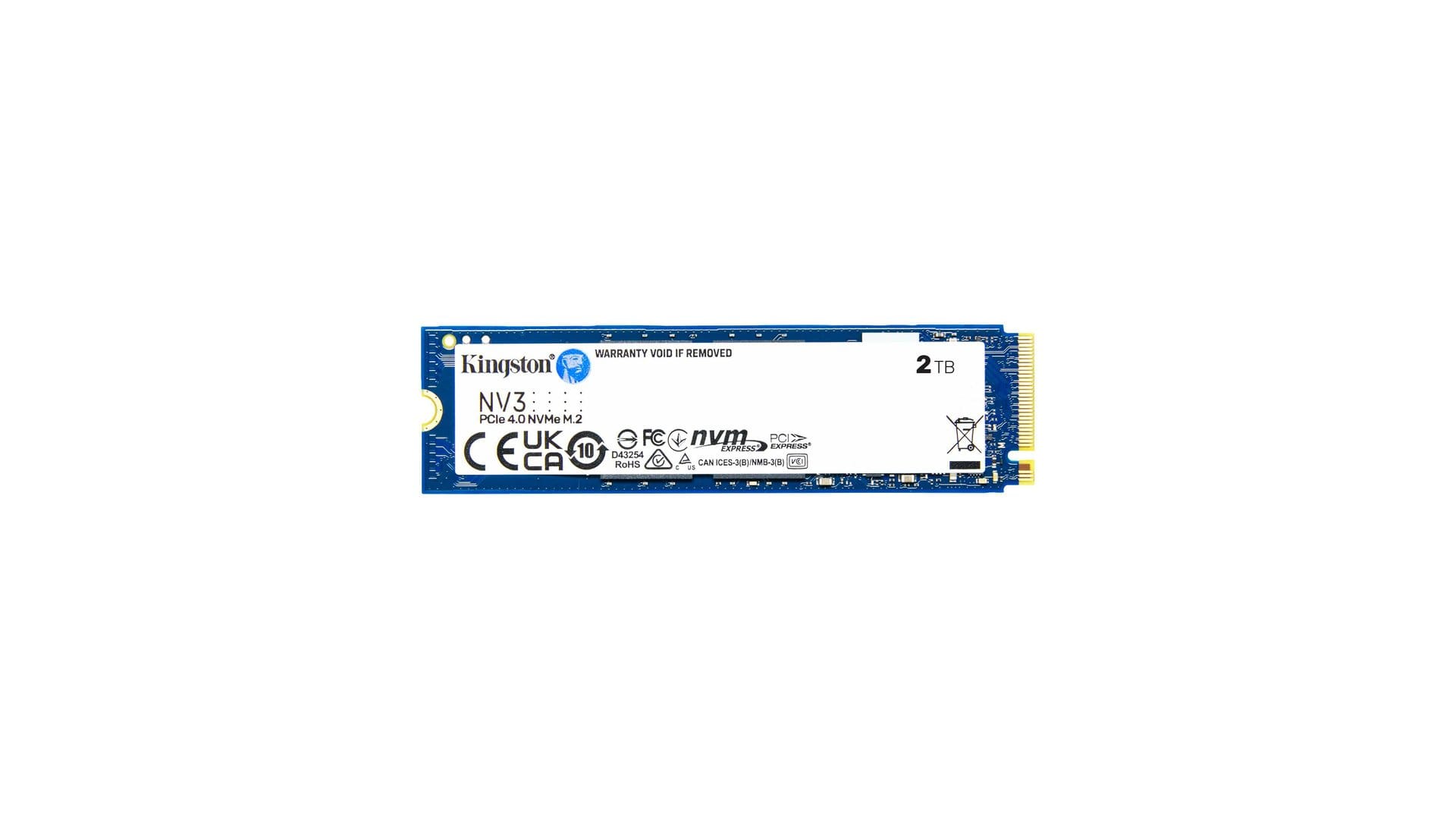 SSD Kingston NV3 PCIe 4.0 NVMe hướng đến nhu cầu lưu trữ tốc độ cao. Ảnh: Kingston
