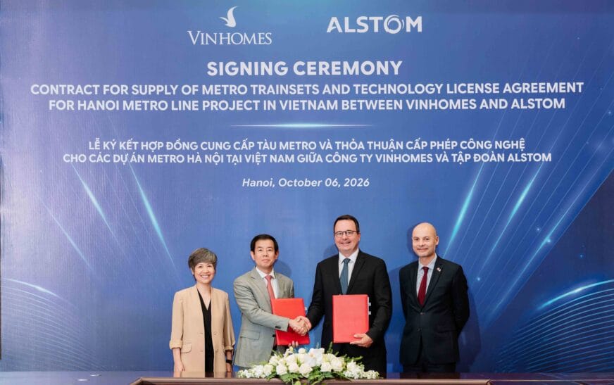 Vingroup và Alstom hợp tác công nghệ để phát triển tuyến đường sắt đô thị Hà Nội thế hệ mới